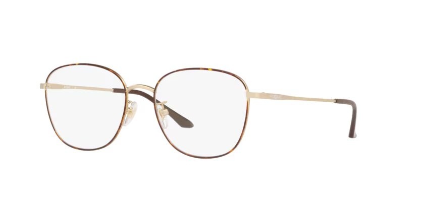 Eyeglasses Vogue VO 4124D (5078) color top havana/oro pallido shape square lenses lente demo