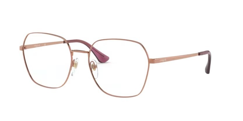 Eyeglasses Vogue VO 4170D (5075) color oro rose shape square lenses lente demo
