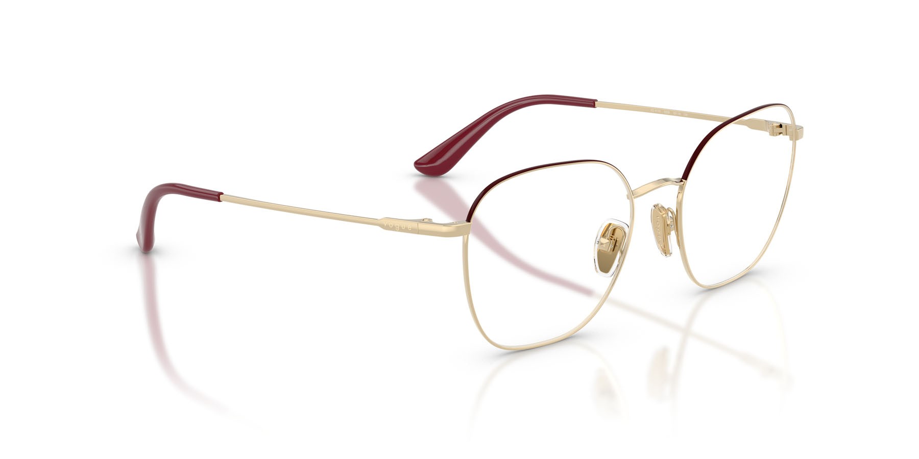Eyeglasses Vogue VO 4178 (5208) color top bordeaux/oro pallido shape square lenses lente demo