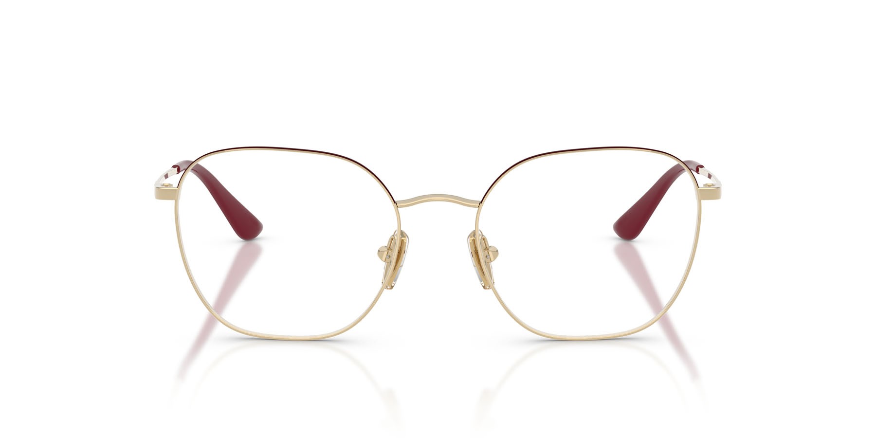 Eyeglasses Vogue VO 4178 (5208) color top bordeaux/oro pallido shape square lenses lente demo