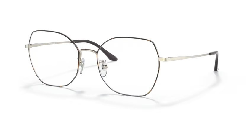 Eyeglasses Vogue VO 4201D (5078) color top havana/oro pallido shape butterfly lenses lente demo