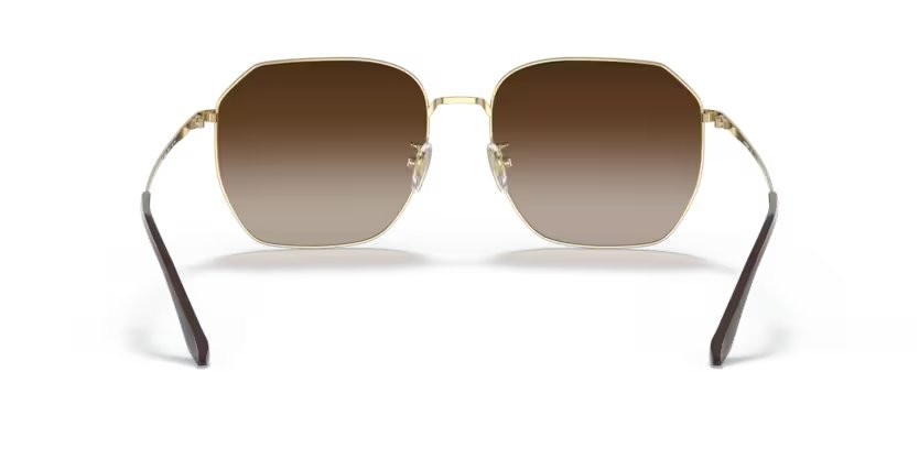Sunglasses Vogue VO 4215SD (280/13) color oro shape irregular lenses marrone sfumato