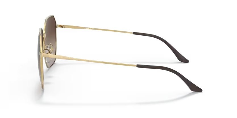 Sunglasses Vogue VO 4215SD (280/13) color oro shape irregular lenses marrone sfumato