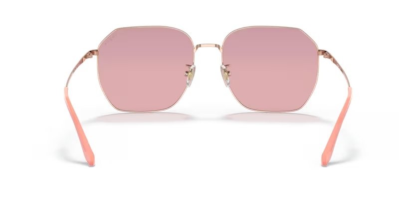 Sunglasses Vogue VO 4215SD (515284) color oro rose shape irregular lenses viola chiaro