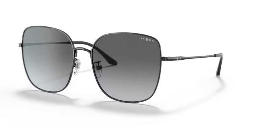 Sunglasses Vogue VO 4237SD (352/11) color nero shape square lenses sfumato grigio