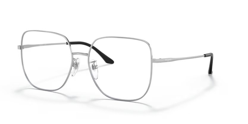 Eyeglasses Vogue VO 4238D (323) color argento shape irregular lenses lente demo