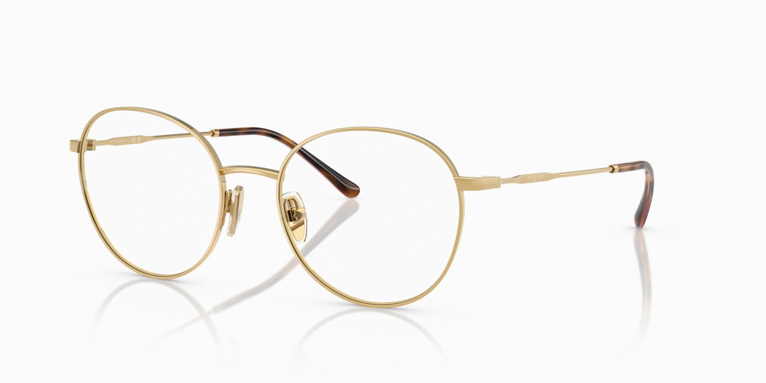 Eyeglasses Vogue VO 4280 (5042) color oro shape pantos lenses lente demo