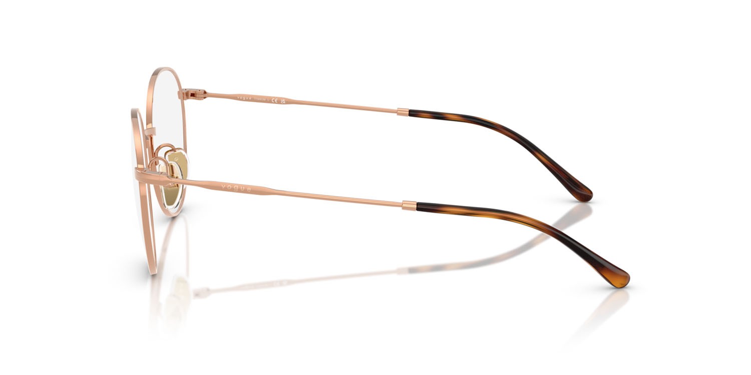 Eyeglasses Vogue VO 4280T (5192) color oro rose shape pantos lenses lente demo