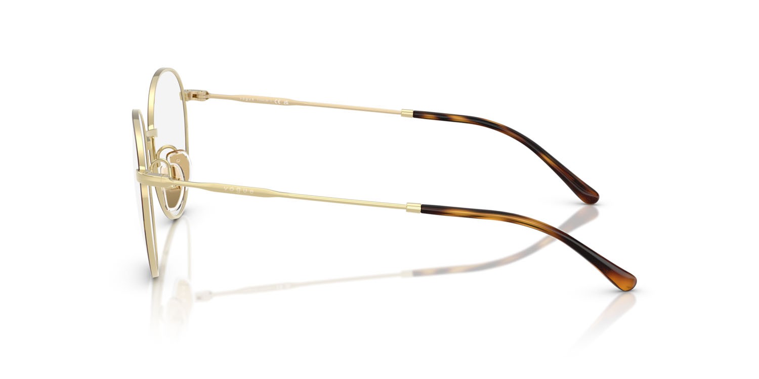 Eyeglasses Vogue VO 4280T (5213) color top havana/oro chiaro shape pantos lenses lente demo