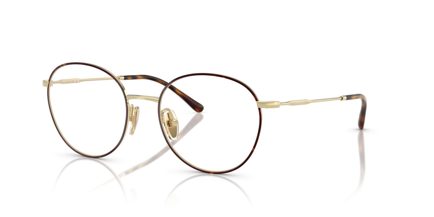 Eyeglasses Vogue VO 4280T (5213) color top havana/oro chiaro shape pantos lenses lente demo