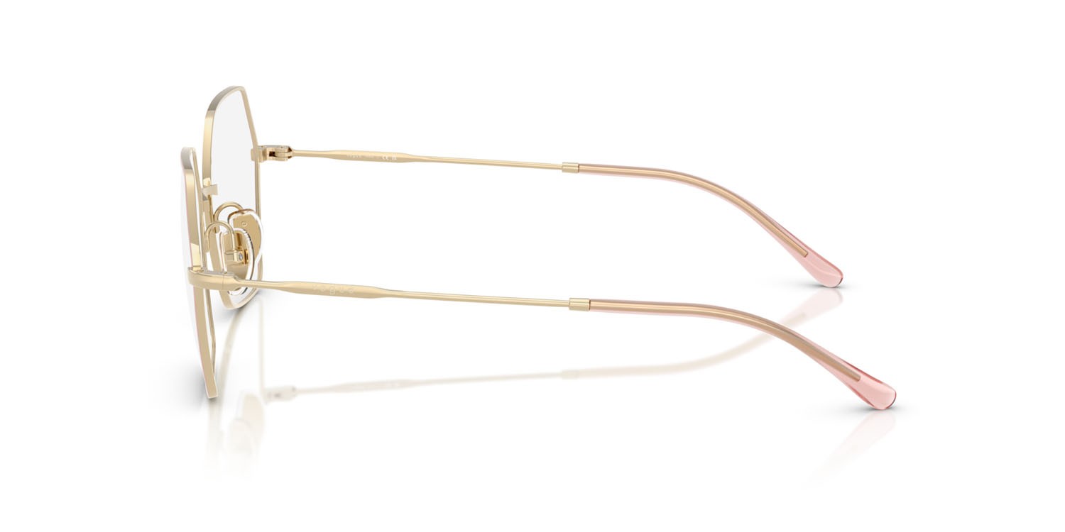 Eyeglasses Vogue VO 4297T (5193) color nude top/oro chiaro shape irregular lenses lente demo