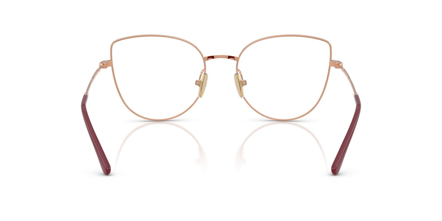 Occhiali da vista Vogue VO 4298T (5194) colore top bordeaux/oro rose forma cat eye lenti lente demo