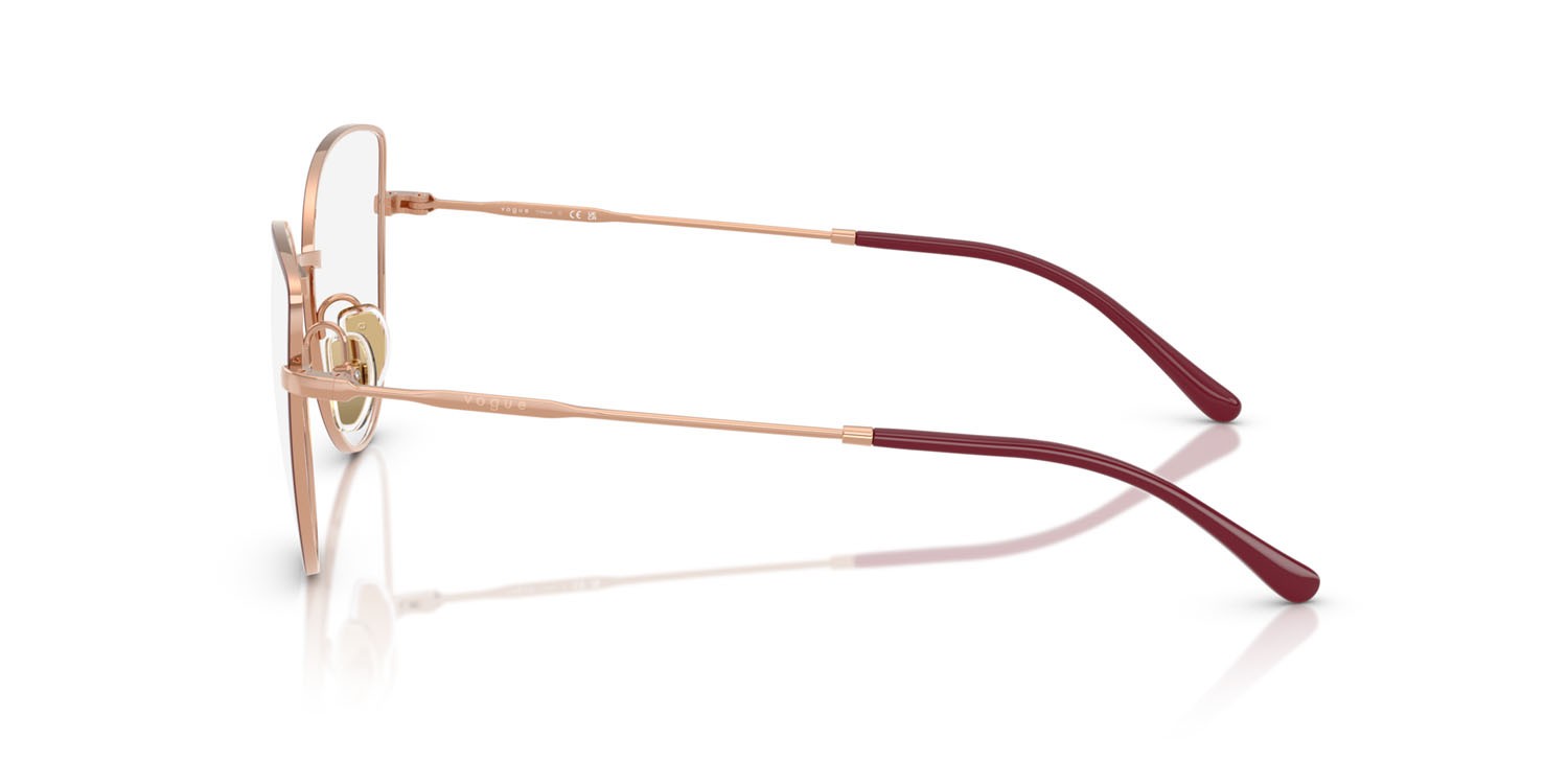 Occhiali da vista Vogue VO 4298T (5194) colore top bordeaux/oro rose forma cat eye lenti lente demo