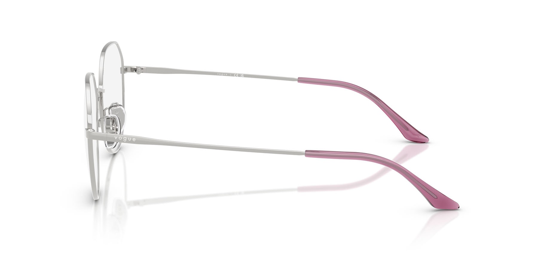 Eyeglasses Vogue VO 4301D (323) color argento shape irregular lenses lente demo
