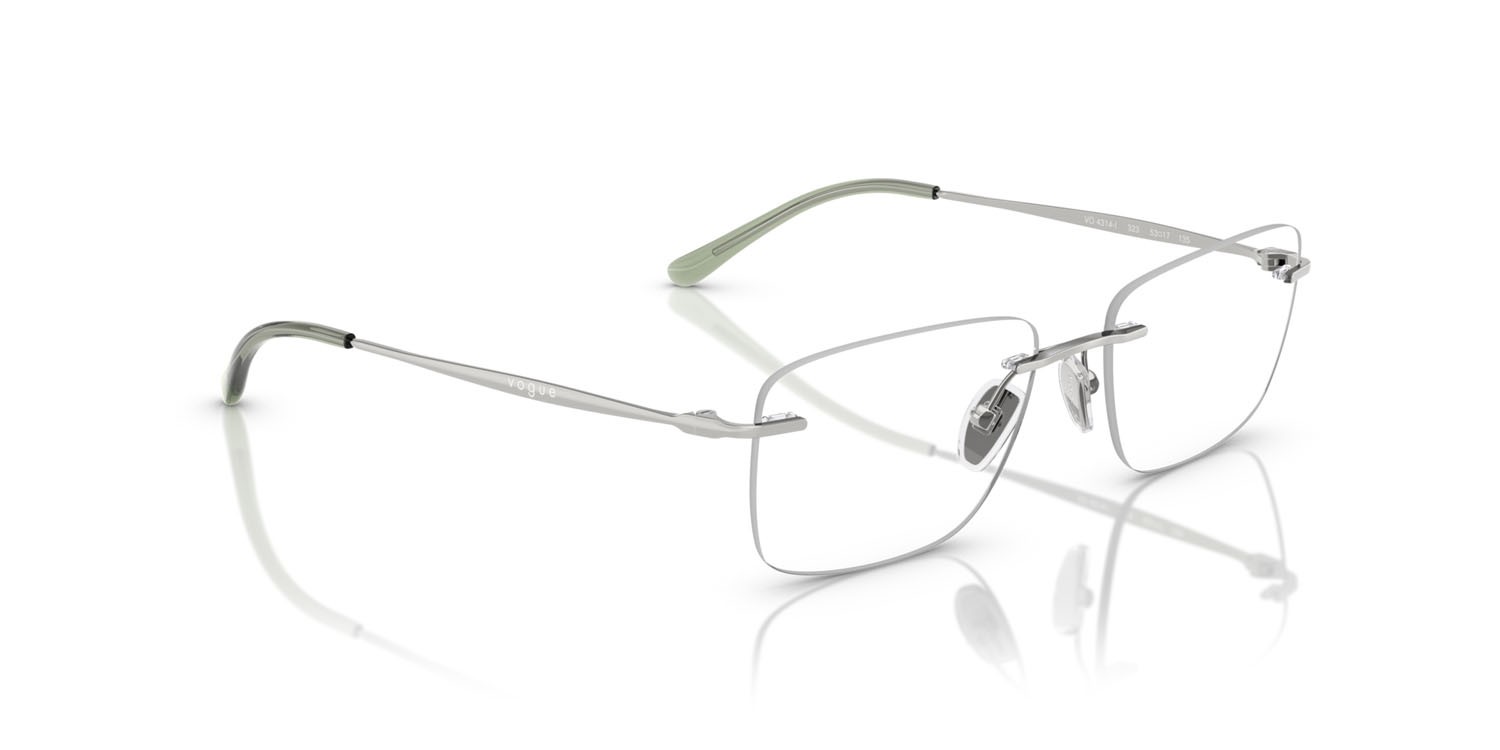 Occhiali da vista Vogue VO 4314I (323) colore argento forma quadrato lenti lente demo