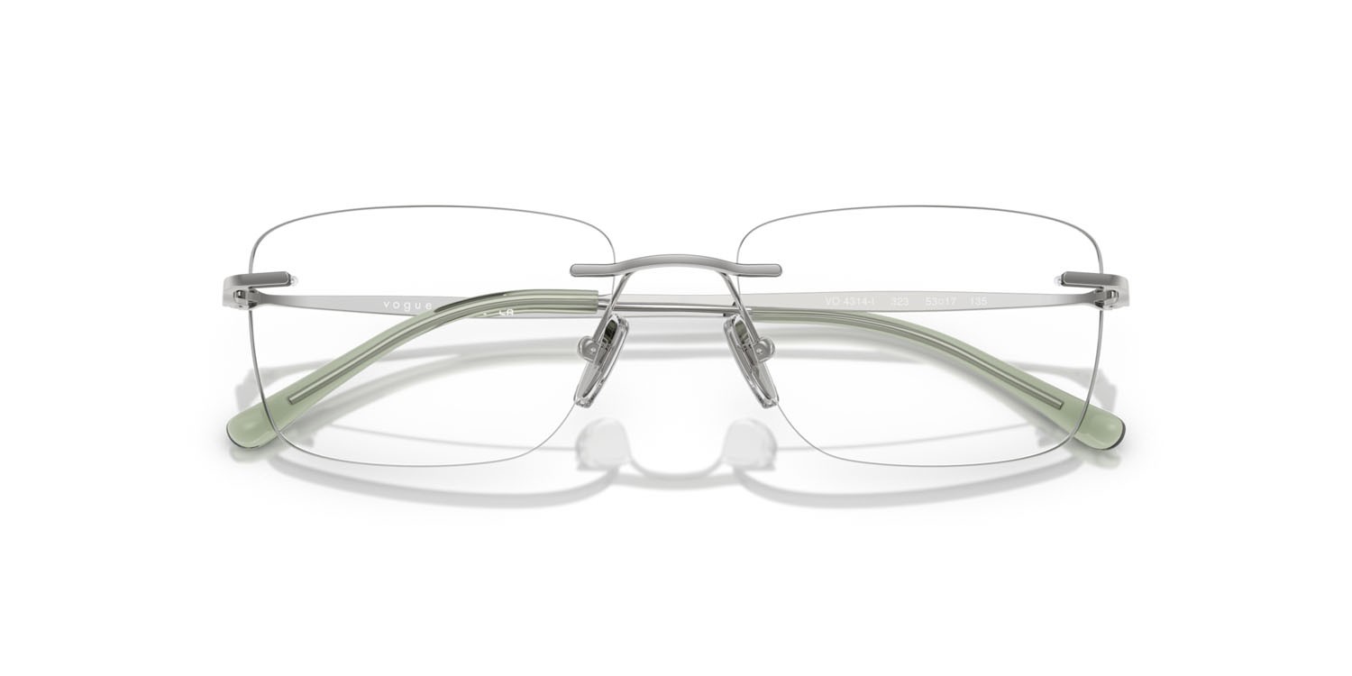 Occhiali da vista Vogue VO 4314I (323) colore argento forma quadrato lenti lente demo