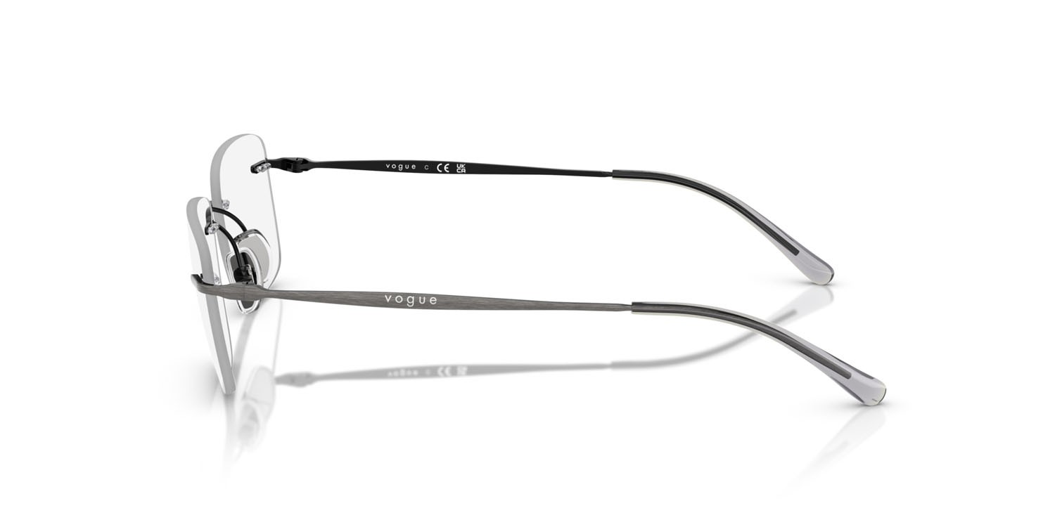 Eyeglasses Vogue VO 4314I (5136) color argento antico shape square lenses lente demo