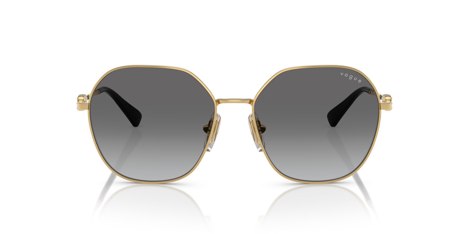 Occhiali da sole Vogue VO 4318SB (280/11) colore oro forma irregolare lenti grigio sfumato