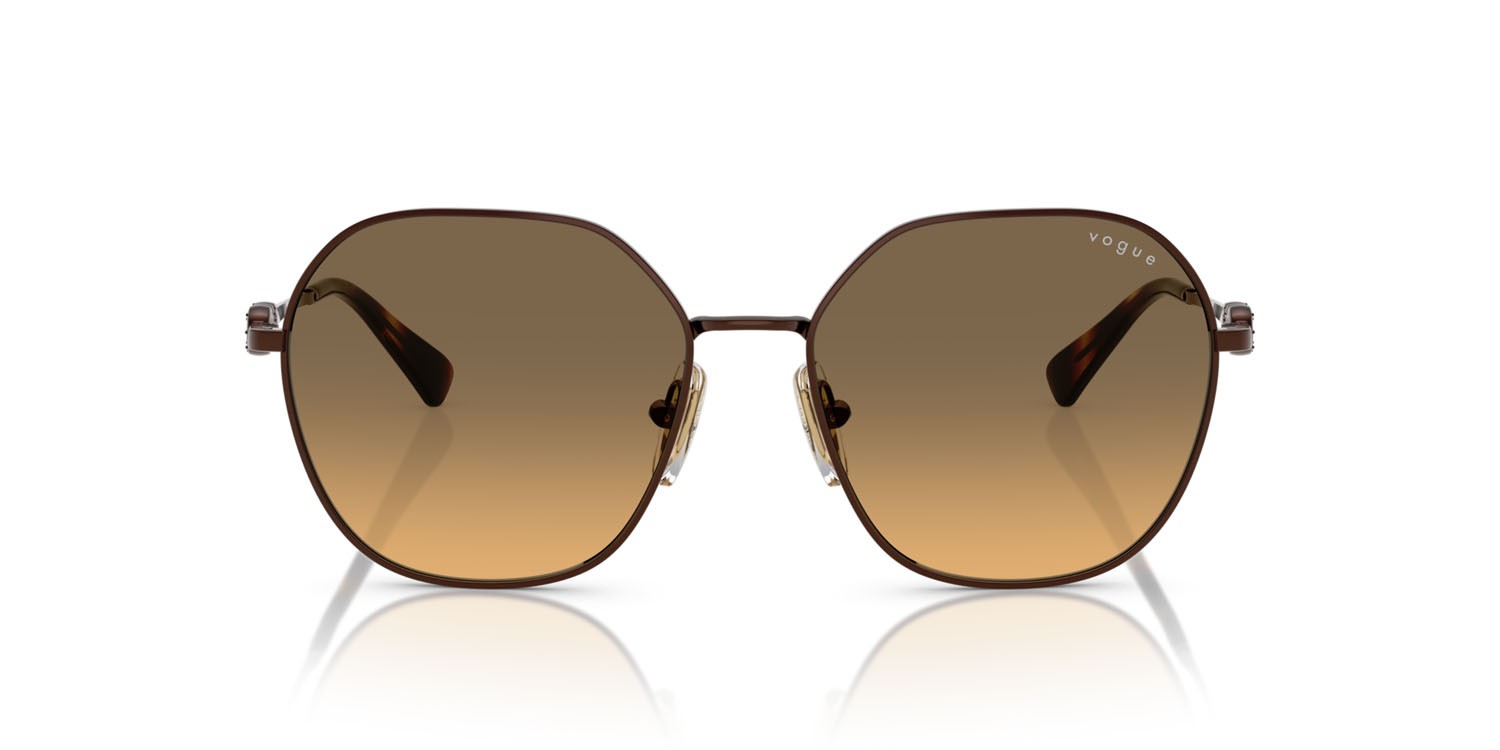 Sunglasses Vogue VO 4318SB (507418) color rame shape irregular lenses gialle sfumato grigio