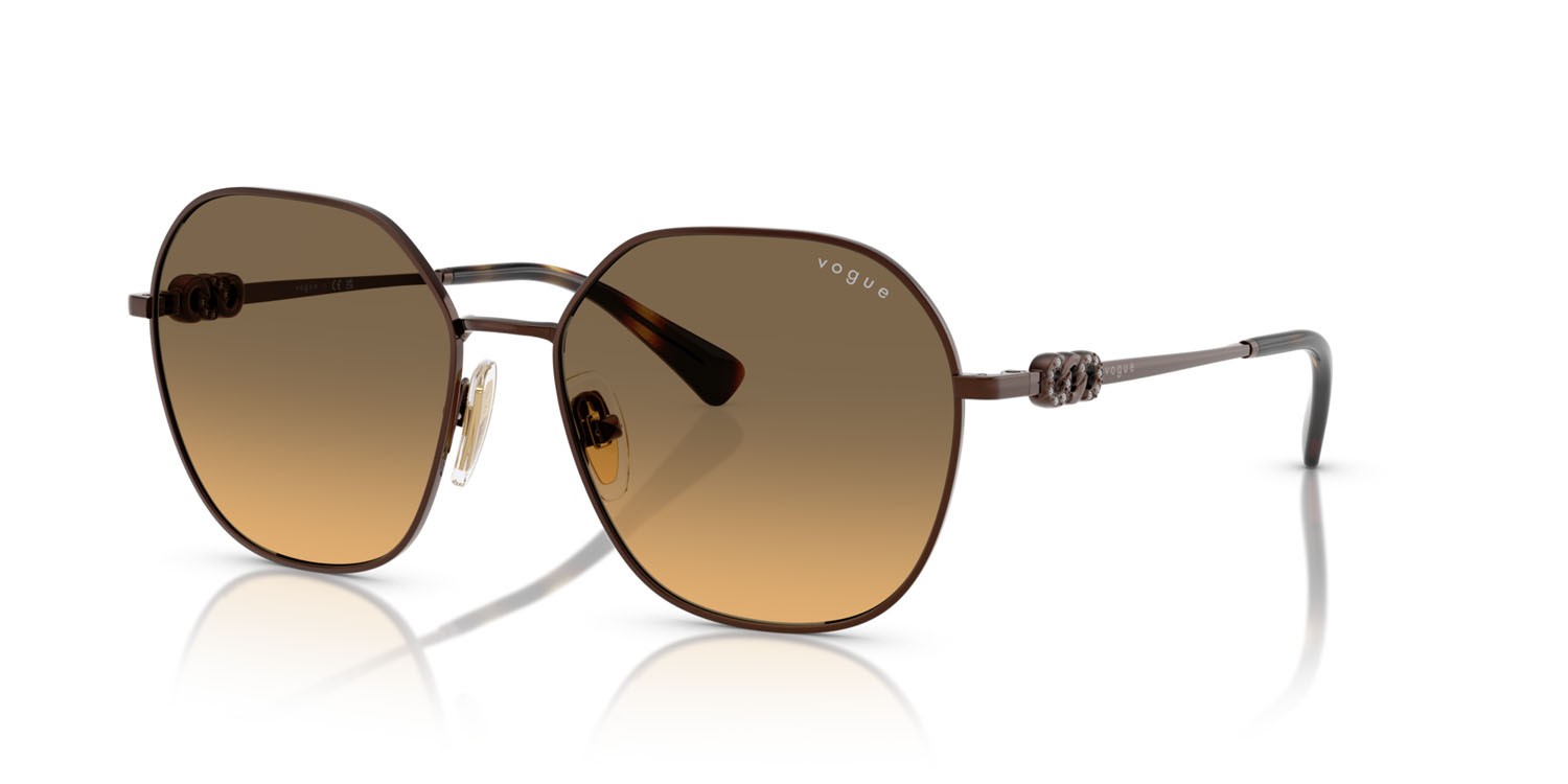 Sunglasses Vogue VO 4318SB (507418) color rame shape irregular lenses gialle sfumato grigio
