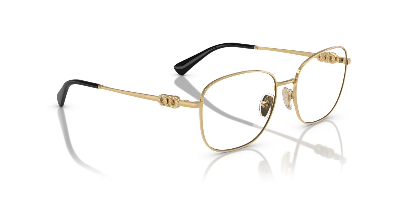 Eyeglasses Vogue VO 4319B (280) color oro shape square lenses lente demo
