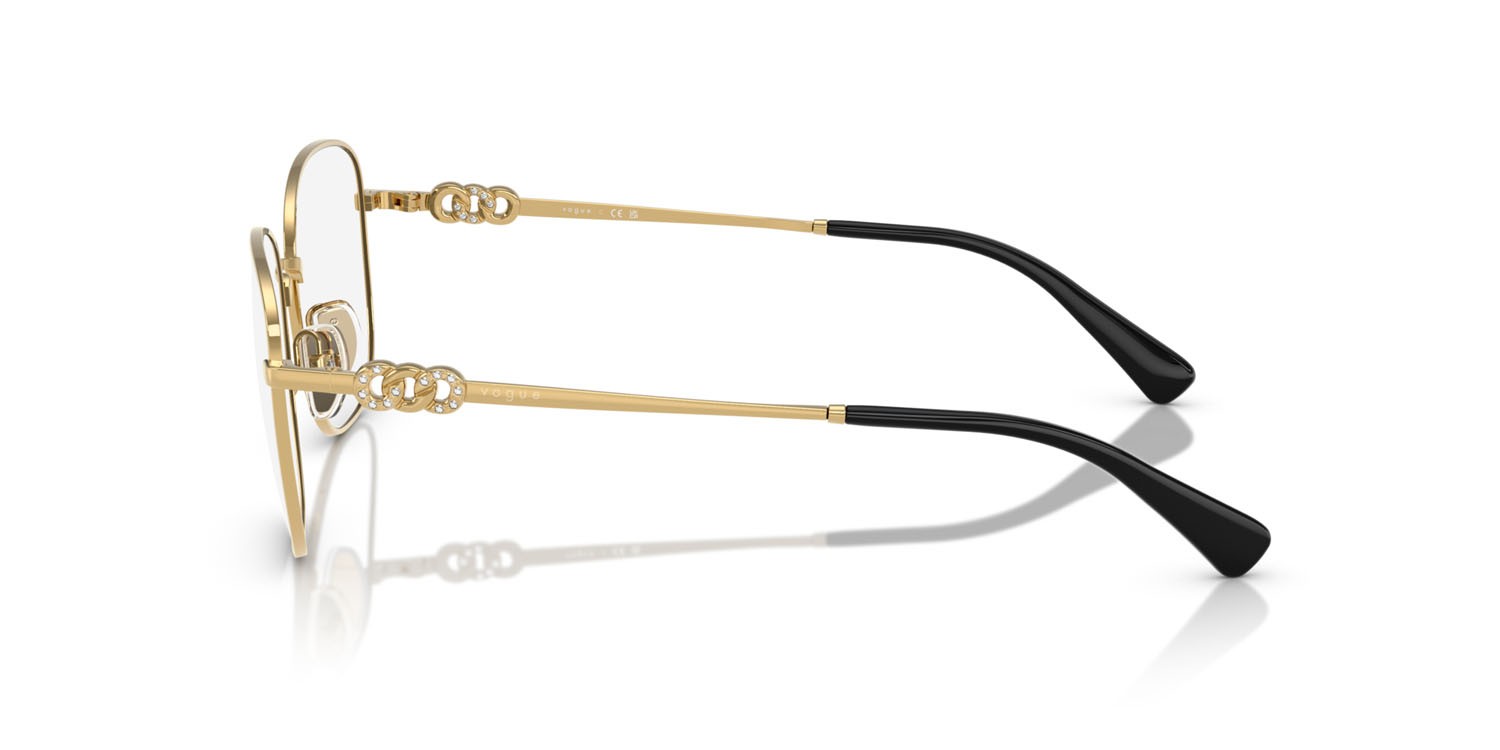 Eyeglasses Vogue VO 4319B (280) color oro shape square lenses lente demo