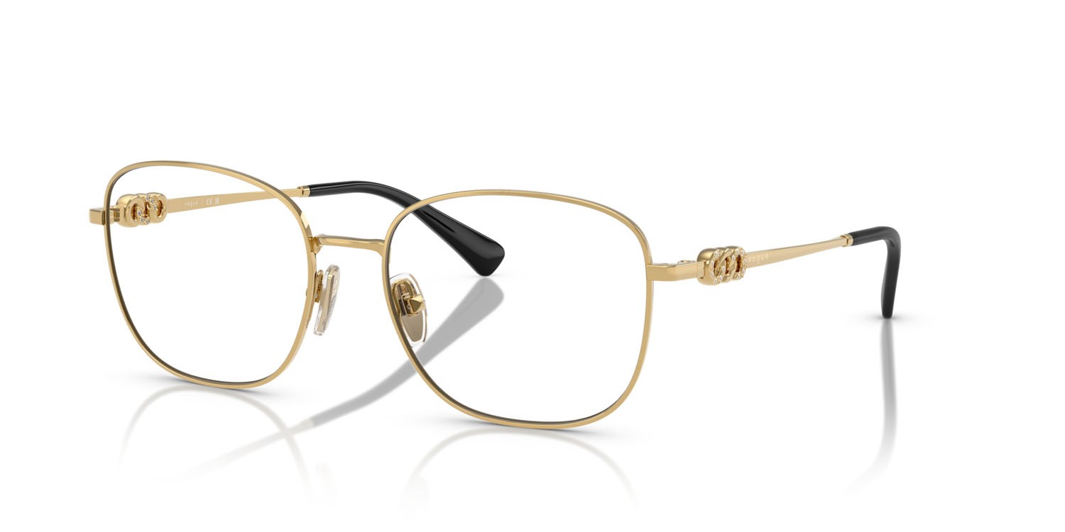 Eyeglasses Vogue VO 4319B (280) color oro shape square lenses lente demo