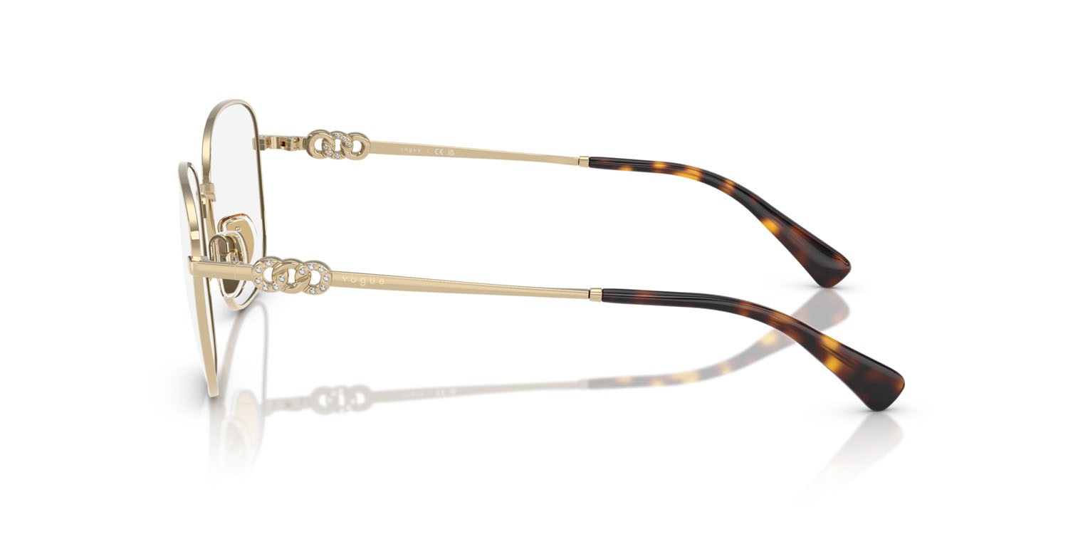 Eyeglasses Vogue VO 4319B (848) color oro pallido shape square lenses lente demo