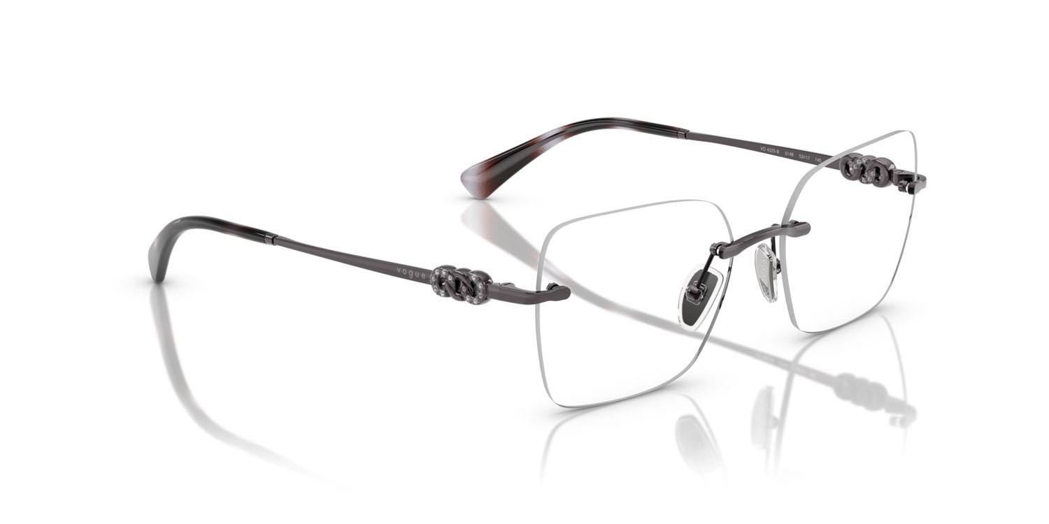 Eyeglasses Vogue VO 4320B (5149) color viola chiaro shape square lenses lente demo