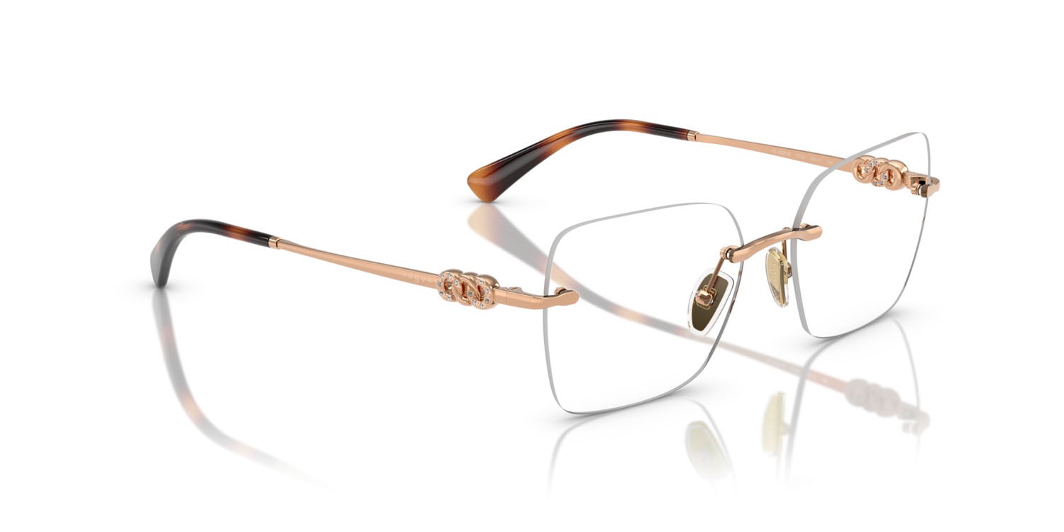Eyeglasses Vogue VO 4320B (5152) color oro rose shape square lenses lente demo