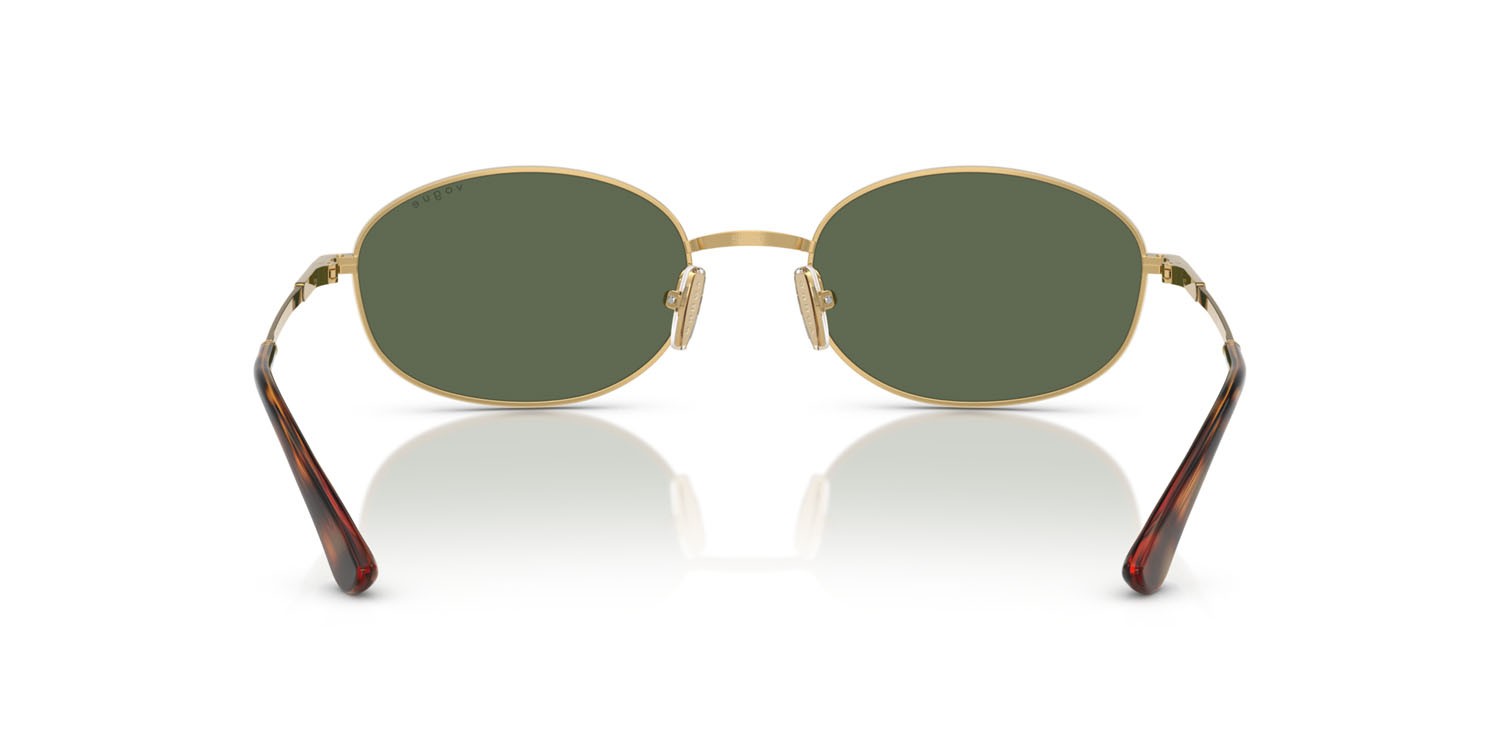 Occhiali da sole Vogue VO 4323S (280/71) colore oro forma ovale lenti verde scuro