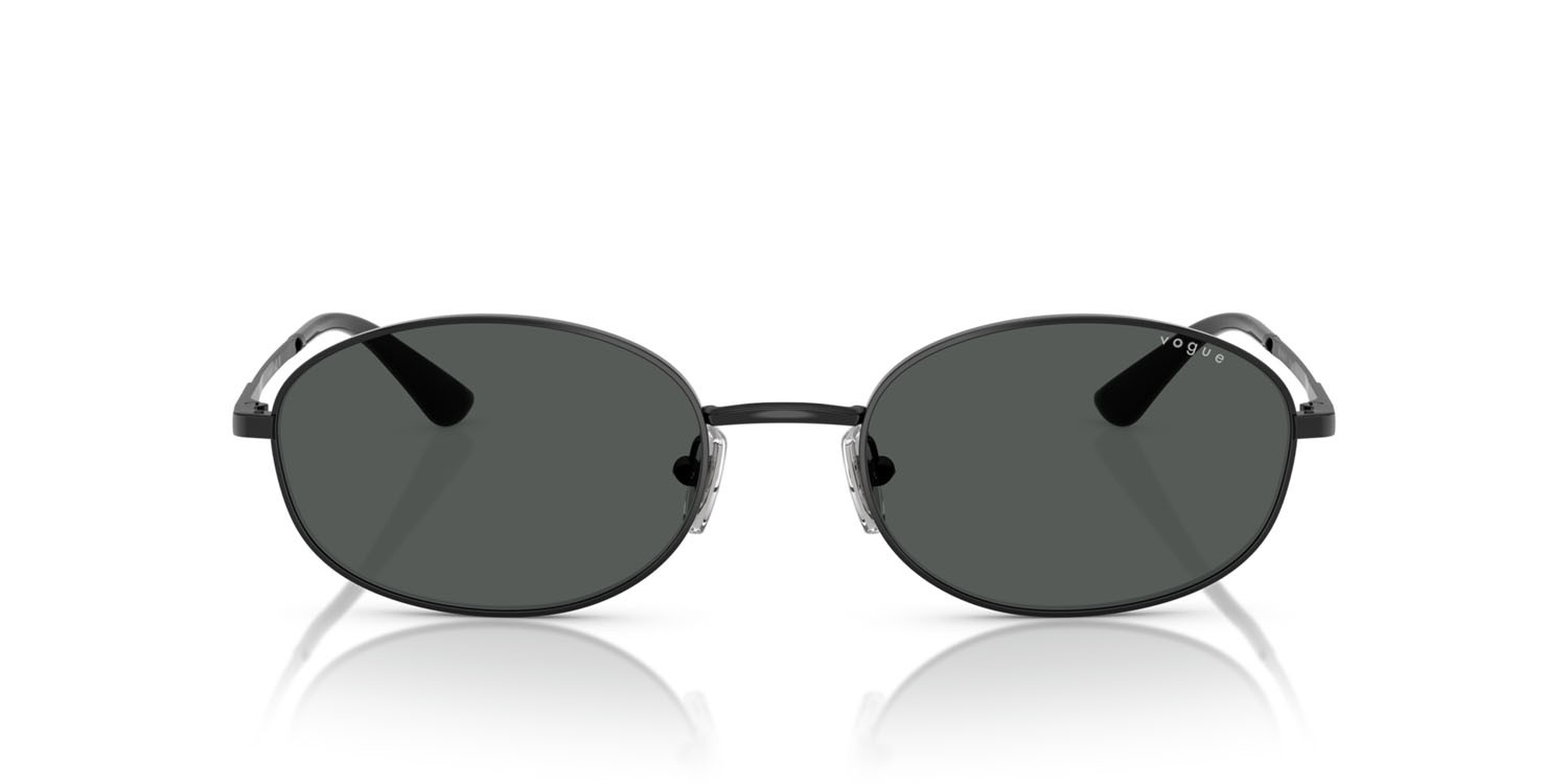 Occhiali da sole Vogue VO 4323S (352/87) colore nero forma ovale lenti grigio scuro