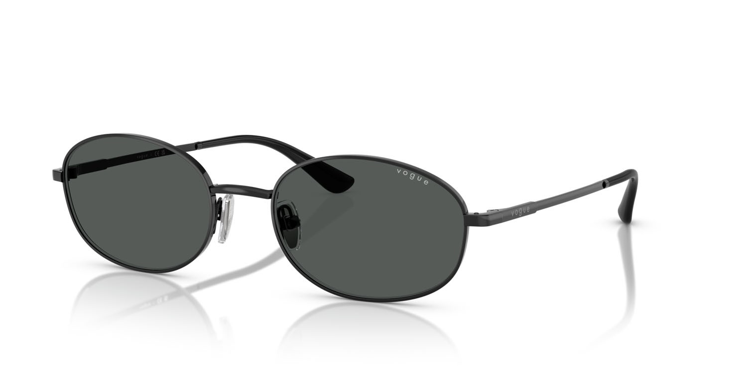 Occhiali da sole Vogue VO 4323S (352/87) colore nero forma ovale lenti grigio scuro