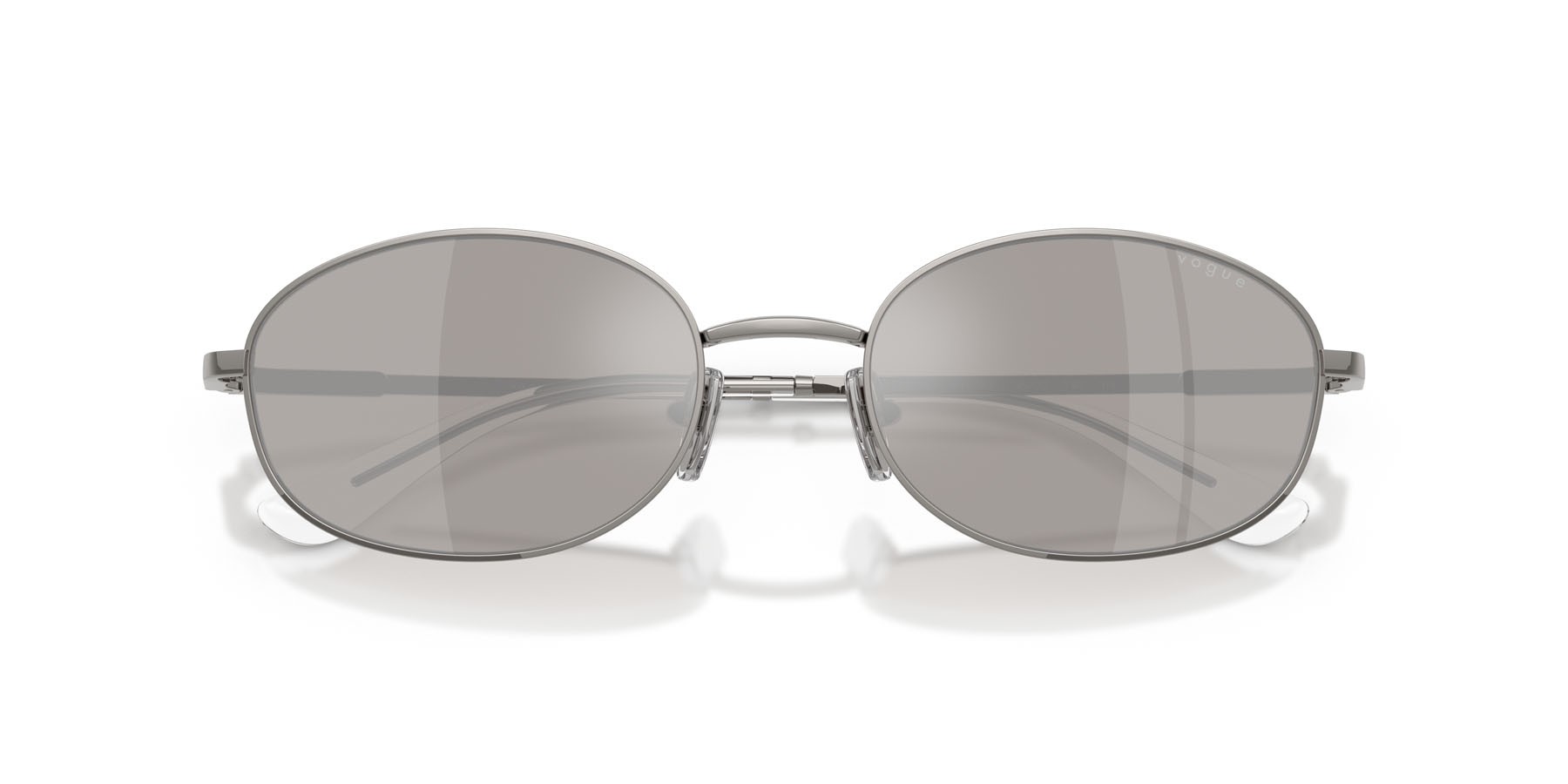 Sunglasses Vogue VO 4323S (548/6G) color gunmetal shape oval lenses grigio chiaro specchiato argento