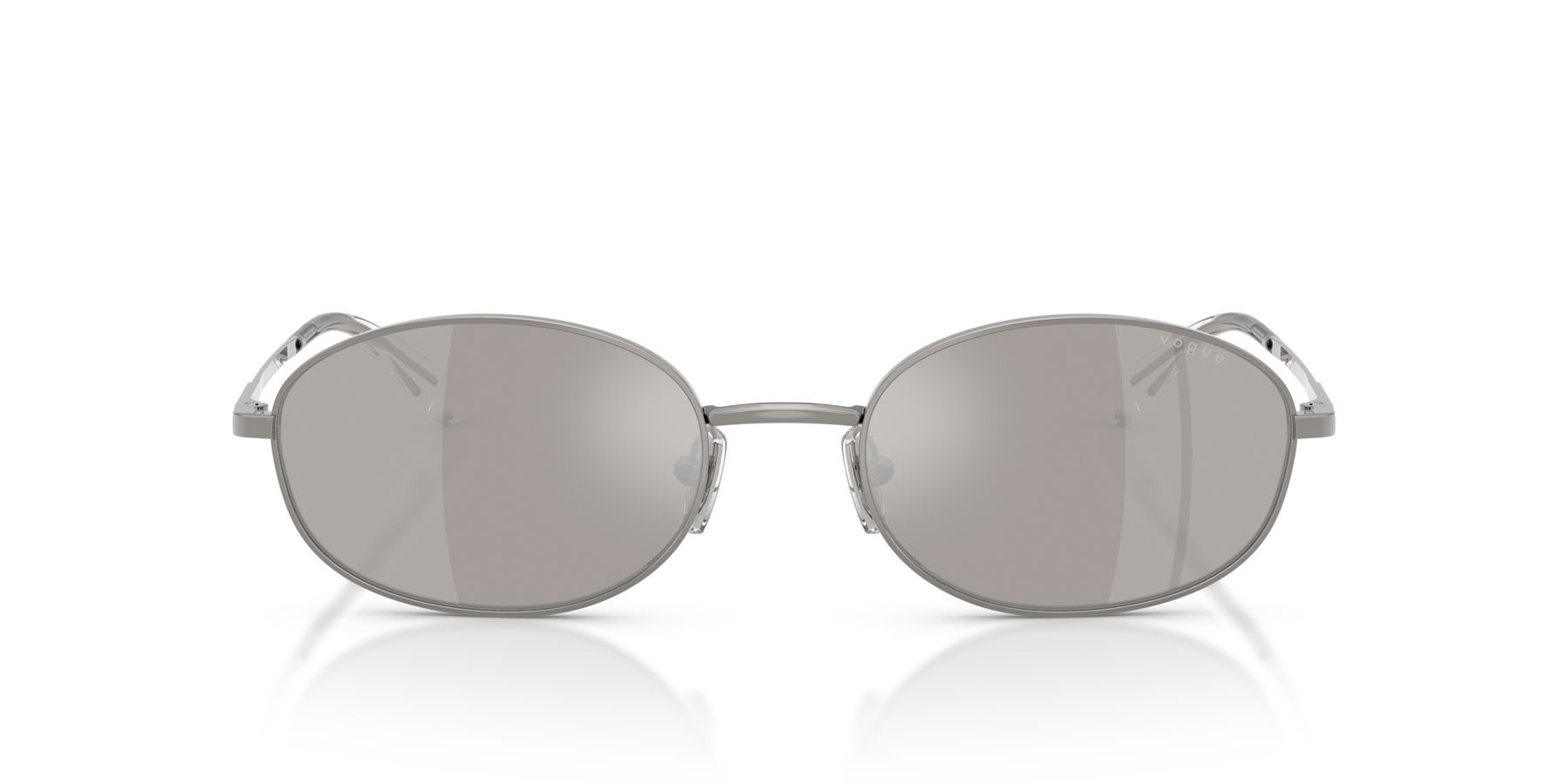 Sunglasses Vogue VO 4323S (548/6G) color gunmetal shape oval lenses grigio chiaro specchiato argento