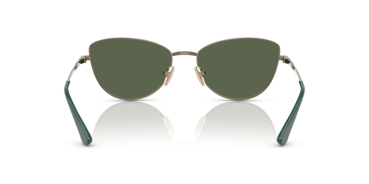 Sonnenbrillen Vogue VO 4324S (51389A) farbe marrone chiaro form schmetterling gläser polar verde scuro