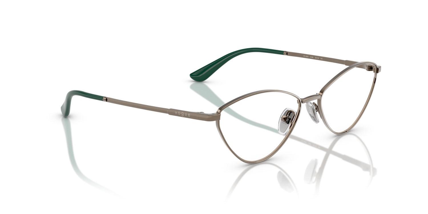 Eyeglasses Vogue VO 4325 (5138) color marrone chiaro shape irregular lenses lente demo