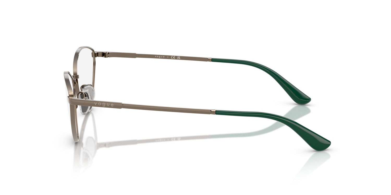 Eyeglasses Vogue VO 4325 (5138) color marrone chiaro shape irregular lenses lente demo