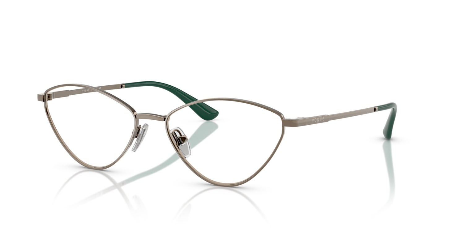 Eyeglasses Vogue VO 4325 (5138) color marrone chiaro shape irregular lenses lente demo