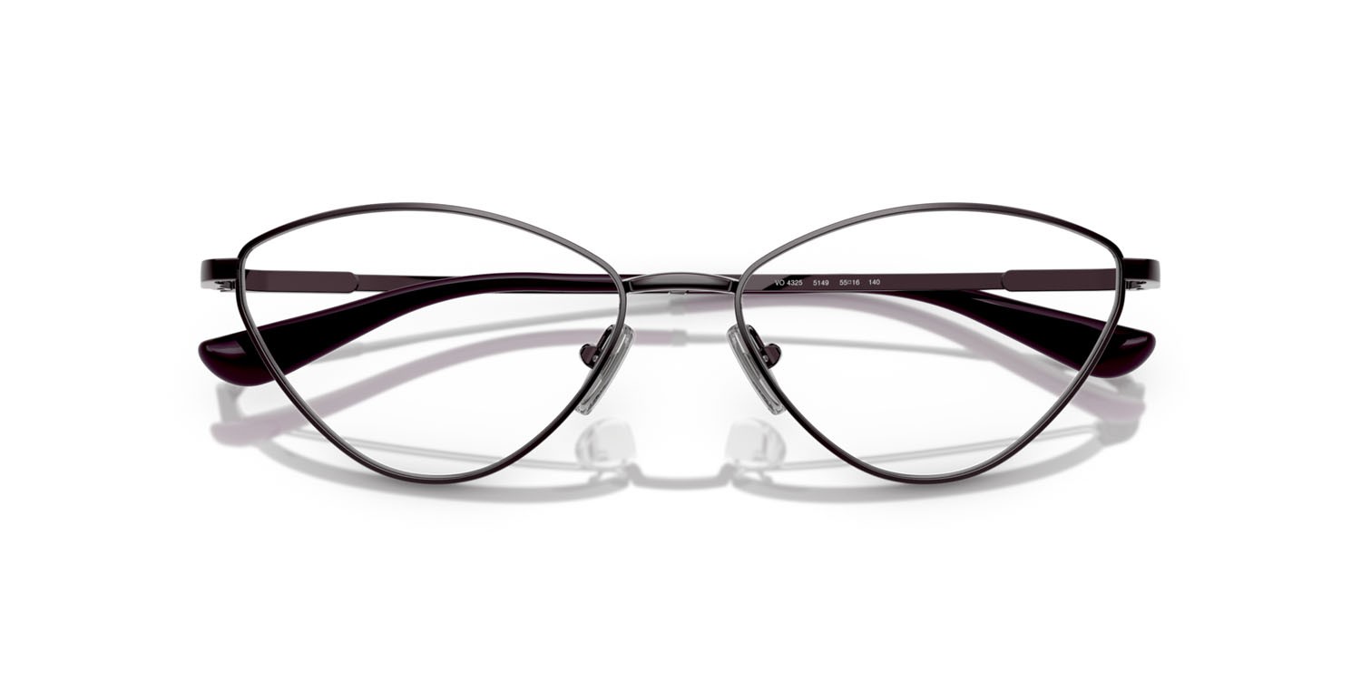 Eyeglasses Vogue VO 4325 (5149) color viola chiaro shape irregular lenses lente demo