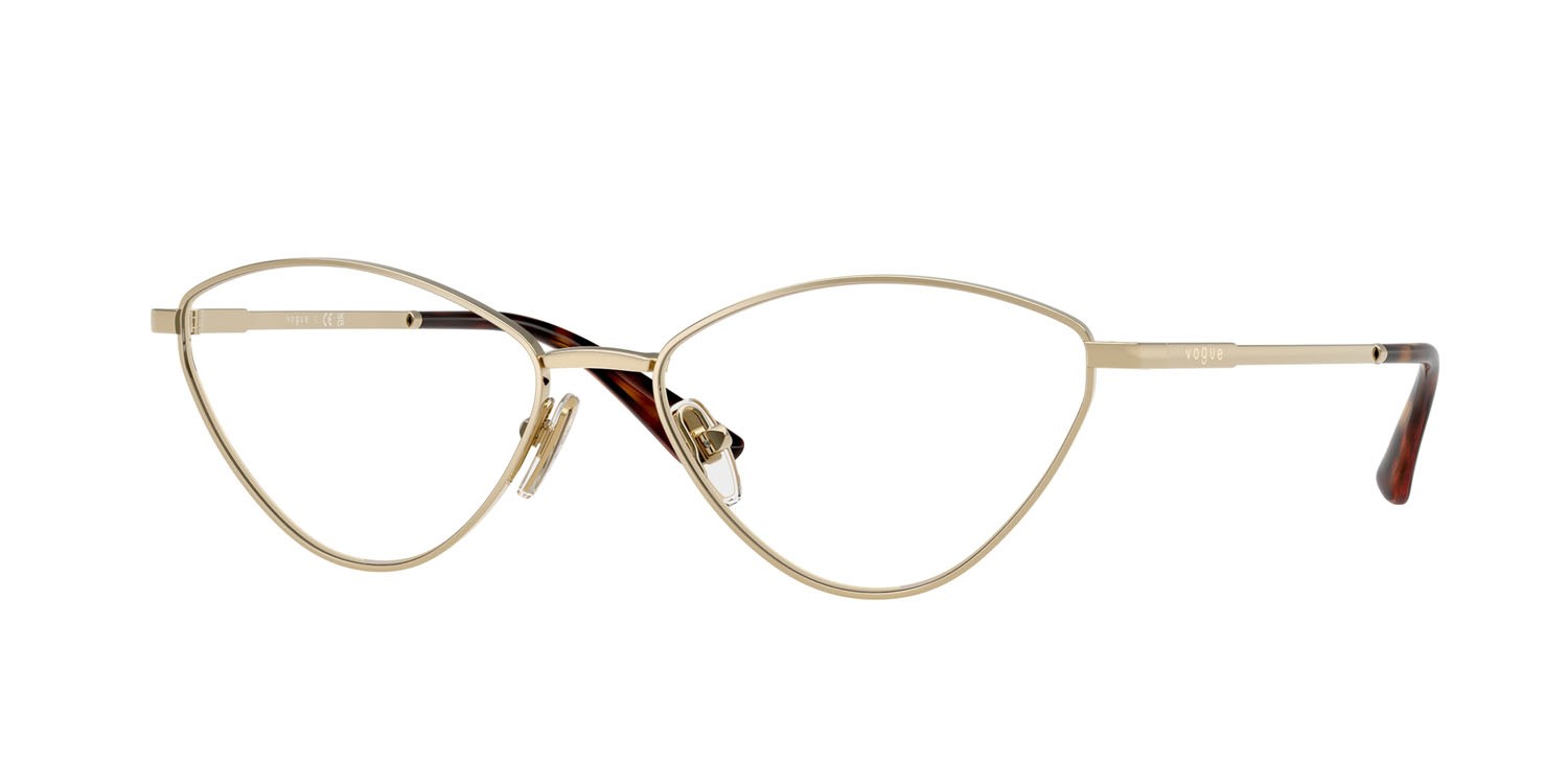 Eyeglasses Vogue VO 4325 (848) color oro pallido shape irregular lenses lente demo