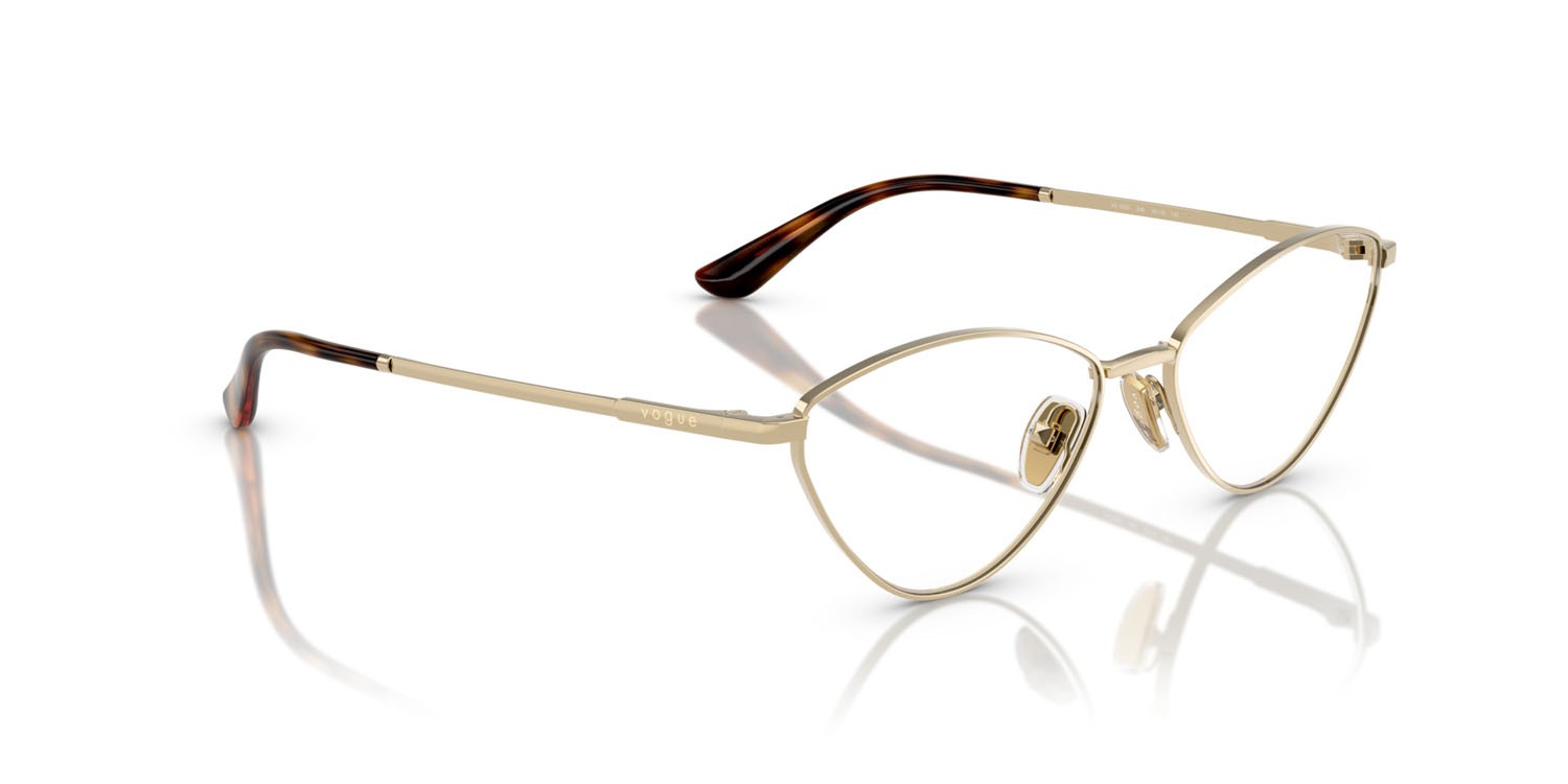 Eyeglasses Vogue VO 4325 (848) color oro pallido shape irregular lenses lente demo