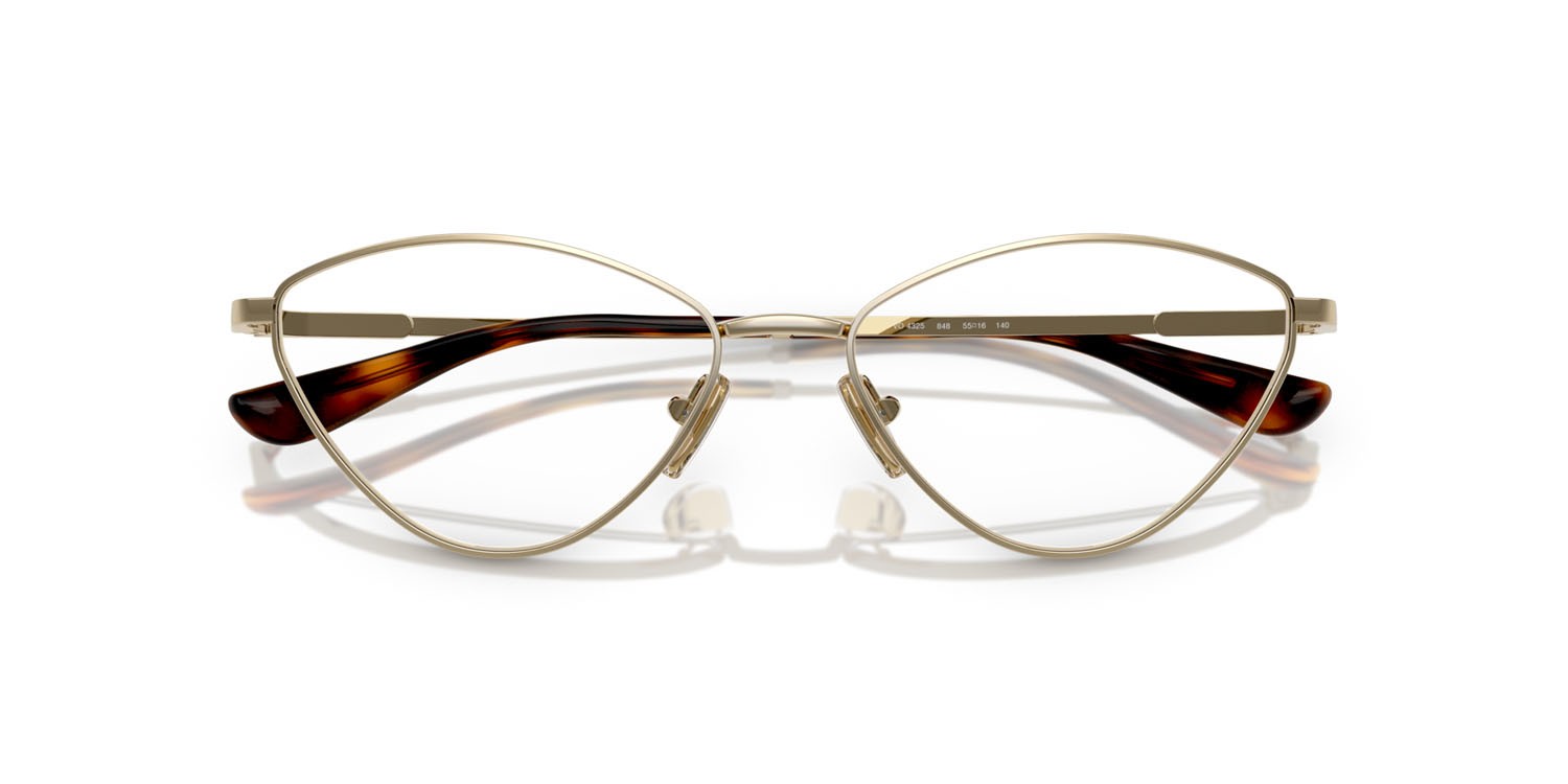 Eyeglasses Vogue VO 4325 (848) color oro pallido shape irregular lenses lente demo