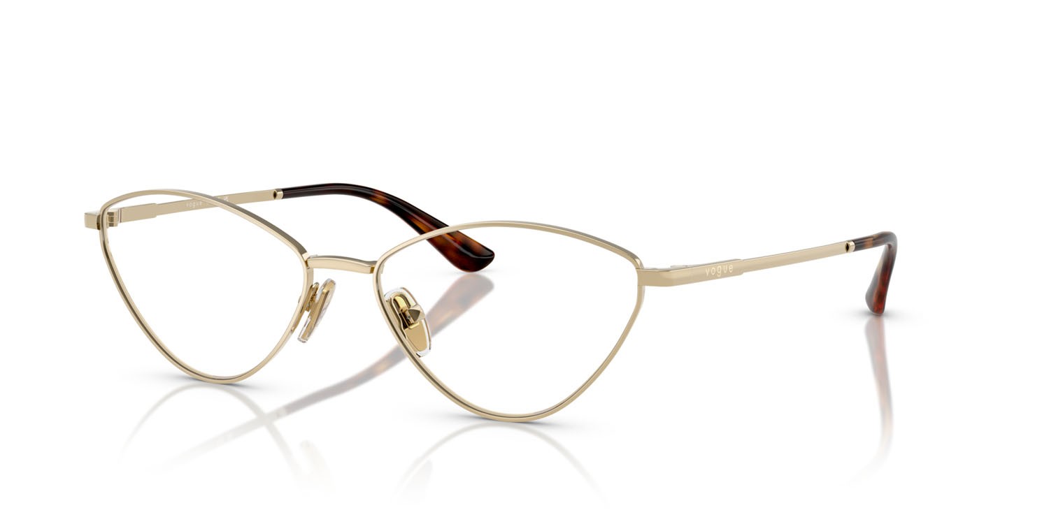 Eyeglasses Vogue VO 4325 (848) color oro pallido shape irregular lenses lente demo