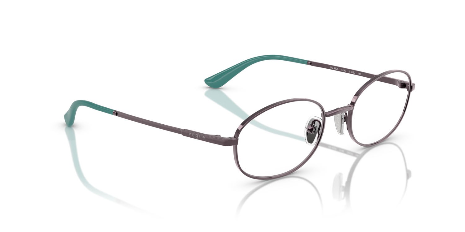 Occhiali da vista Vogue VO 4326 (5149) colore viola chiaro forma ovale lenti lente demo