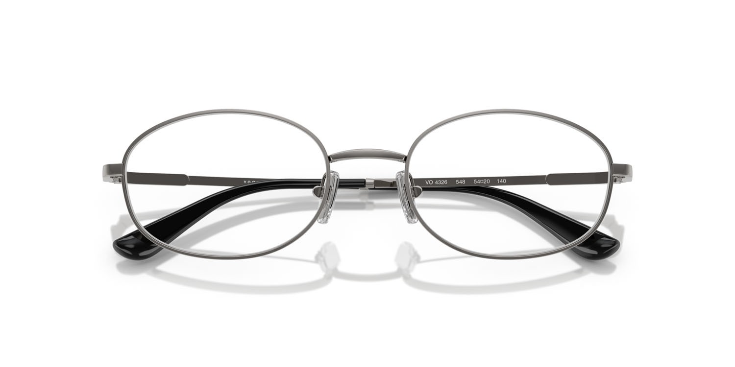 Brillen Vogue VO 4326 (548) farbe gunmetal form oval gläser lente demo
