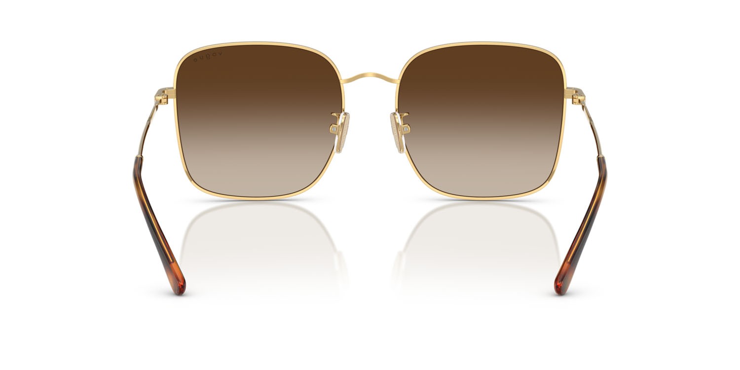 Sunglasses Vogue VO 4327SD (280/13) color oro shape square lenses marrone sfumato