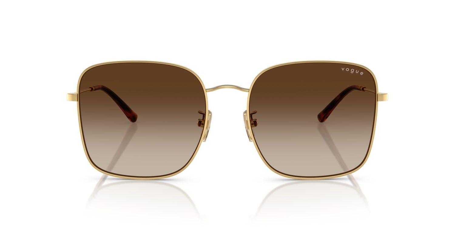 Sunglasses Vogue VO 4327SD (280/13) color oro shape square lenses marrone sfumato