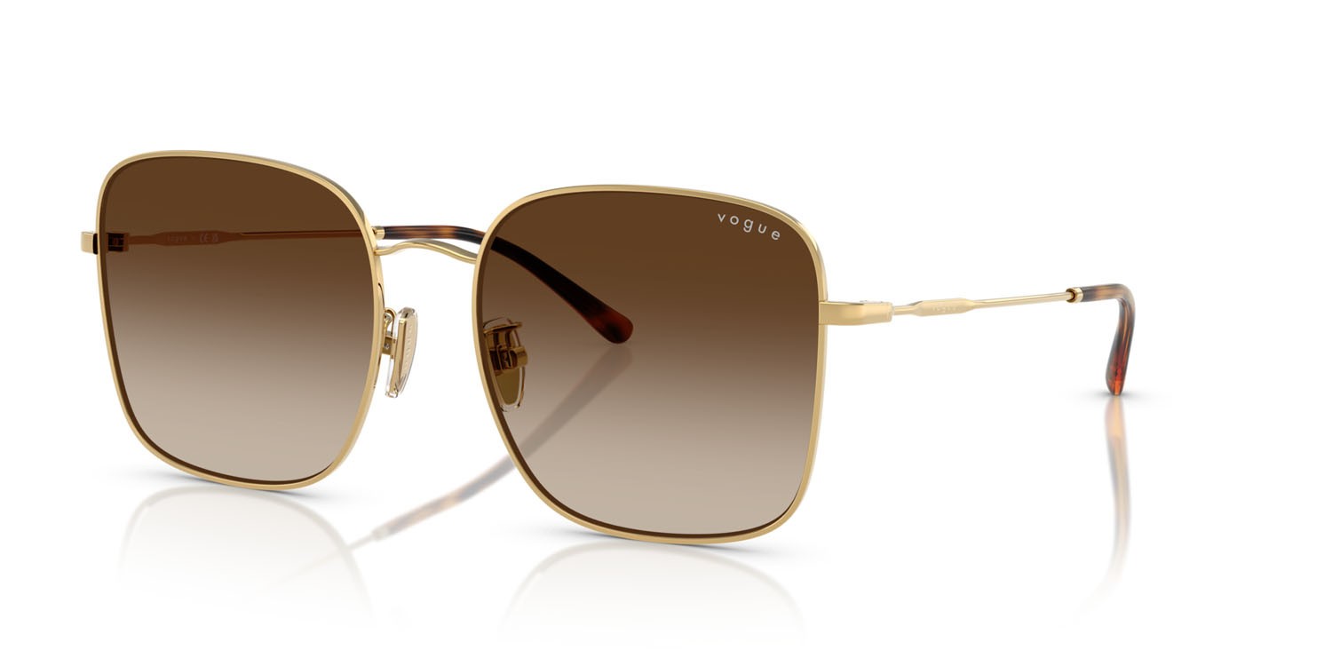 Sunglasses Vogue VO 4327SD (280/13) color oro shape square lenses marrone sfumato