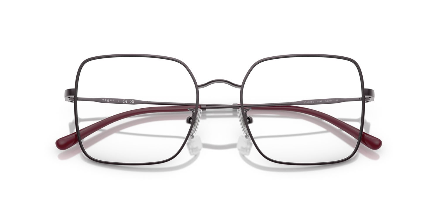 Eyeglasses Vogue VO 4328D (5149) color viola chiaro shape square lenses lente demo